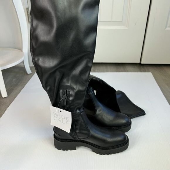 Franco Sarto Boots womens size 7 black fera knee high - Picture 5 of 11